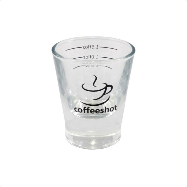 2oz Coffee Shot Glass - Lined at 1.0 Floz - Kendricks Tea & Coffee